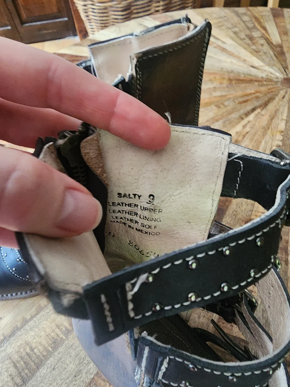 Freebird Salty Black Multi-Strap Studded Heels